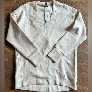 SPANX Beige V-Neck Sweater